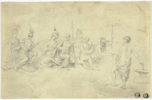 Assembly of Gods and Goddesses on Mount Olympus by Unknown artist