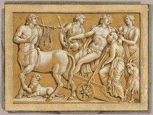 Bacchus in His Chariot with Attendants