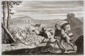 Bible of Royaumont, Old Testament: Defeat of Saul. Saul