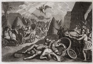 Bible of Royaumont, Old Testament: Defeat of Sennacherib by Unknown artist