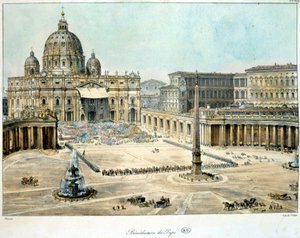 Blessing of the Pope from St. Peter of Rome, c. 1820