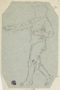 Boy Walking in Profile by Unknown artist