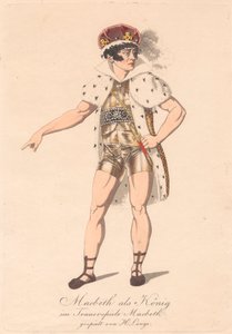 Characters from a German Production of Macbeth (one of six etchings) by Unknown artist