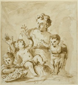 Charity with Mother (Mother with Three Infants) by Unknown artist