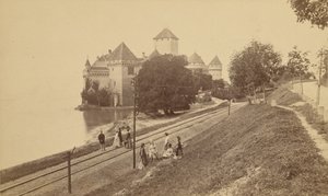 Chillon Castle on Lake Geneva by Unknown artist