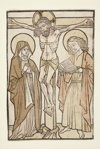 Christ on the Cross Between Mary and Saint John