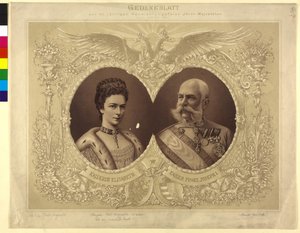 Commemorative Paper of the 40 Years of Age Wedding Ceremony Her Majesty 24. April 1854