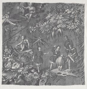 Copperplate Printed Textile by Unknown artist