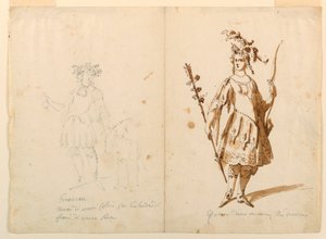 Costume Design: Youth and Diana for a Ballet