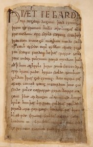 Cotton Vitellius A.XV..132 The Beginning of Beowulf