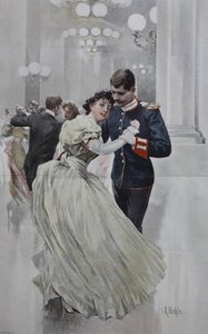 Couple Dancing at a Christmas Ball