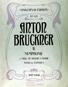 Cover of the Score for the Second C Minor Symphony by Anton Bruckner by Unknown artist