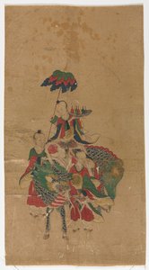 Daoist Immortal on a Qilin and Two Attendants by Unknown artist