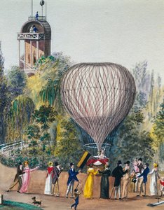 Departure of Hot Air Balloon