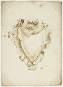 Design for Escutcheon, with Orb by Unknown artist