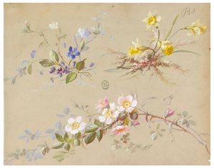 Design for Wallpaper and Textile: Flowers