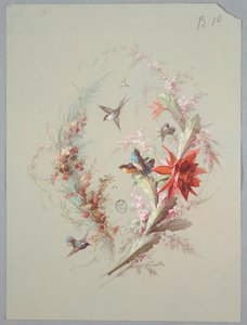 Design for Wallpaper and Textile: Flowers and Birds