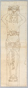 Design for a Caryatid by Unknown artist