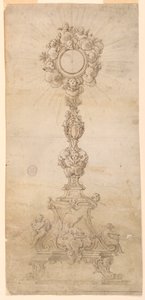 Design for a Monstrance with Alternative Suggestions by Unknown artist