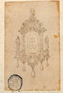Design for a Pendant in Shape of Niche by Unknown artist