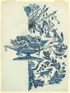 Design for a Silk Damask by Unknown artist