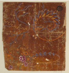 Design for a Woven Fabric, Fragment by Unknown artist