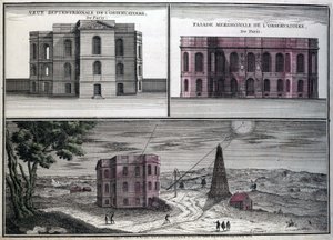 Different Views of the Astronomical Observatory of Paris in 1700 by Unknown artist