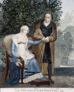 Doctor Embossed (in front of a sick woman) by Unknown artist