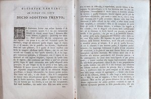 Double page from a music treaty by Giuseppe Tartini