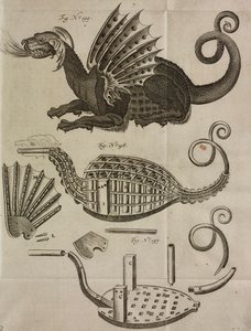 Dragon for Fireworks Launch, Engraving from Grand Art d