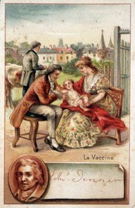 Edward Jenner (1749-1823), an English Doctor, Inoculates a Child with the Smallpox Virus in 1796