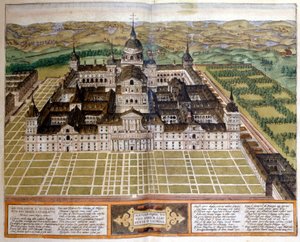 Engraving Representing the Palace of the Escorial in Spain by Unknown artist