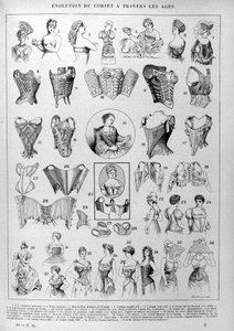 Evolution of corset and feminine lingerie through time