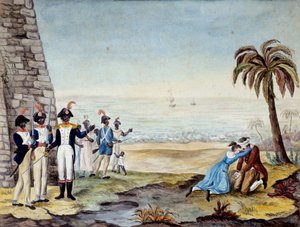 Execution of a Settler During the Revolt in Santo Domingo by Unknown artist