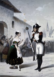 Fanny Persiani and Tamburini in the opera 
