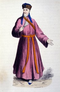 Portrait of Father Matteo Ricci (1552-1610), Italian Jesuit, founder of the Catholic mission in China