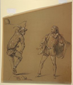 Figure Studies for a Design of a Clavichord Cover by Unknown artist