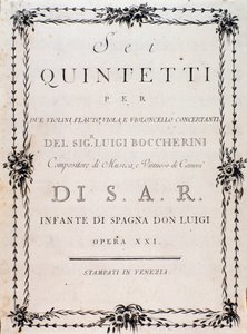 First page of musical score of 