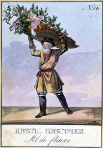 Flower merchant in Russia