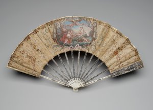 Folding fan with the Birth of Venus by Unknown artist