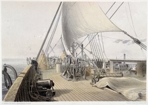 Forward deck cleared for the final attempt at grappling, August 11th 1858 - in 