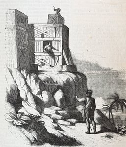 Francisco Roldan speaking with Adelantado Bartholomew Columbus on island of Hispaniola, in Fort Concepcion in 1497 by Unknown artist