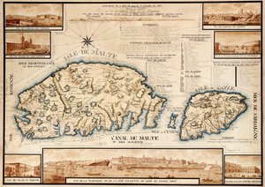 French chart of Malta, c.1798