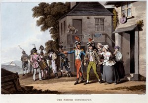 French conscripts, circa 1814 - in “Historical, military and naval anecdotes and incidents that arrived at the arms of Great Britain and their allies, ending in Waterloo” by Edward Orne by Unknown artist