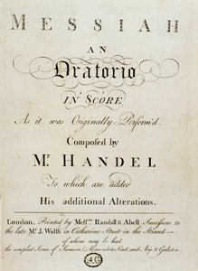 Frontispiece of the Score 