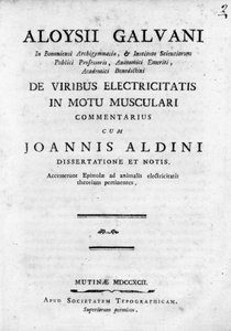 Frontispiece of "De Viribus Electricitatis in Motu Musculari Commentarius" by Luigi Galvani by Unknown artist