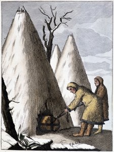 Funeral for the Samoyeds of Asia (Mongolia), early 19th century