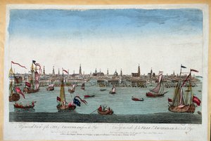 General view of Amsterdam taken from the sea 18th century