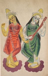 Goddesses Lakshmi and Sarasvati (verso)