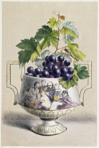 Grape cup symbolizing autumn by Unknown artist
